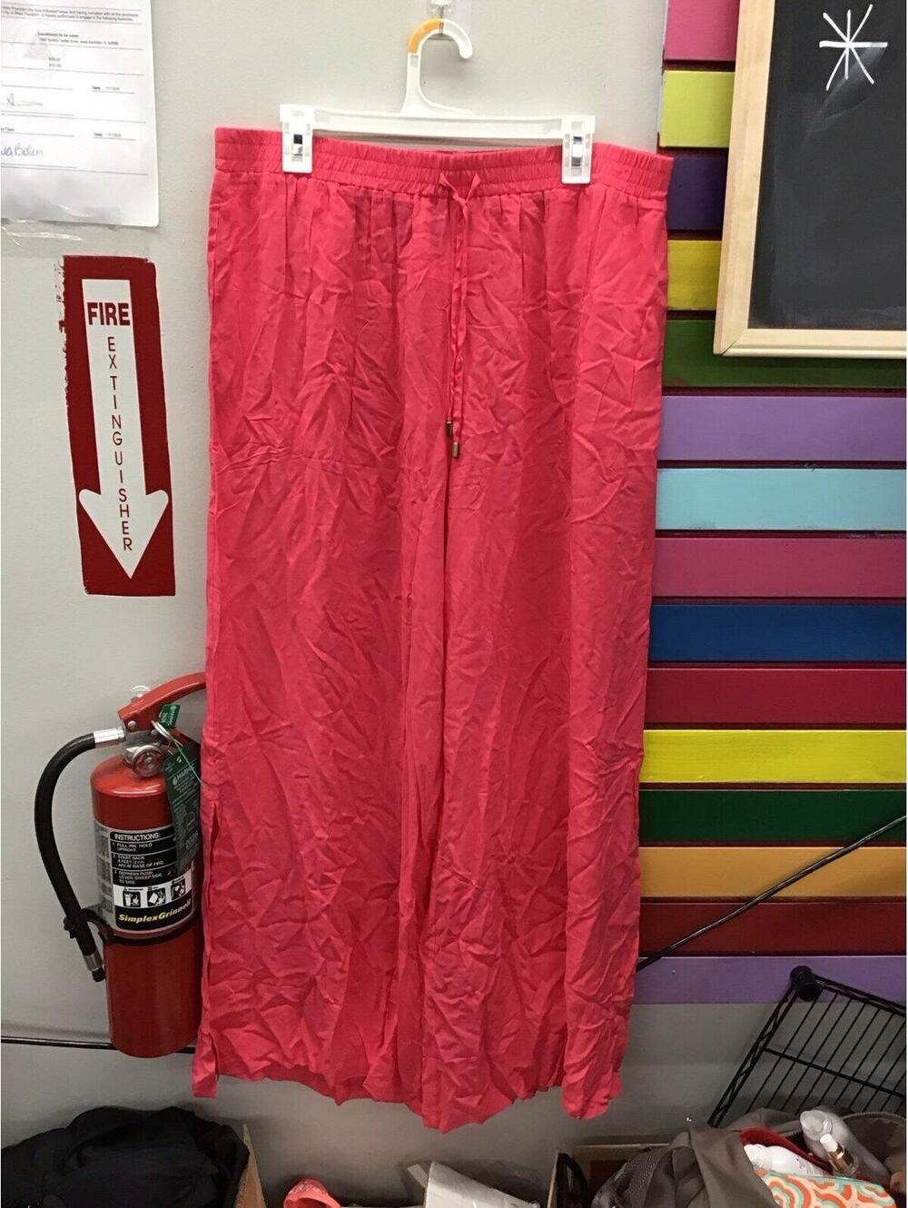 Jantzen ladies wide leg pants beach XL coral pink new from JCPenney